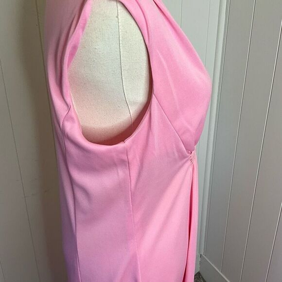 Montgomery Ward Womens Size 16 Sleeveless Nightie Gown Maxi Dress Pink Flowy - Picture 6 of 15